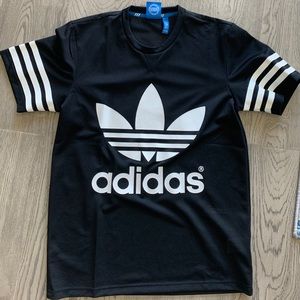 Adidas Original Mesh Jersey 3 Stripes Trefoil Logo